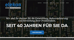 Desktop Screenshot of elekon.ch