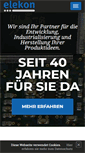 Mobile Screenshot of elekon.ch