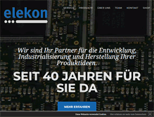 Tablet Screenshot of elekon.ch